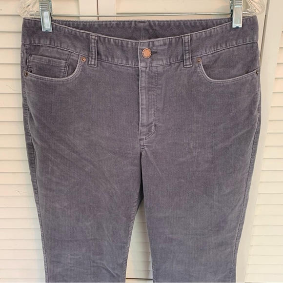 LL Bean Womens Casco Corduroy Pants Gray 10P Petite Mid Rise Straight Leg 500968 - Picture 4 of 16